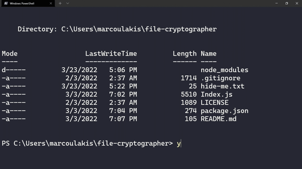 Example of encrypt gif