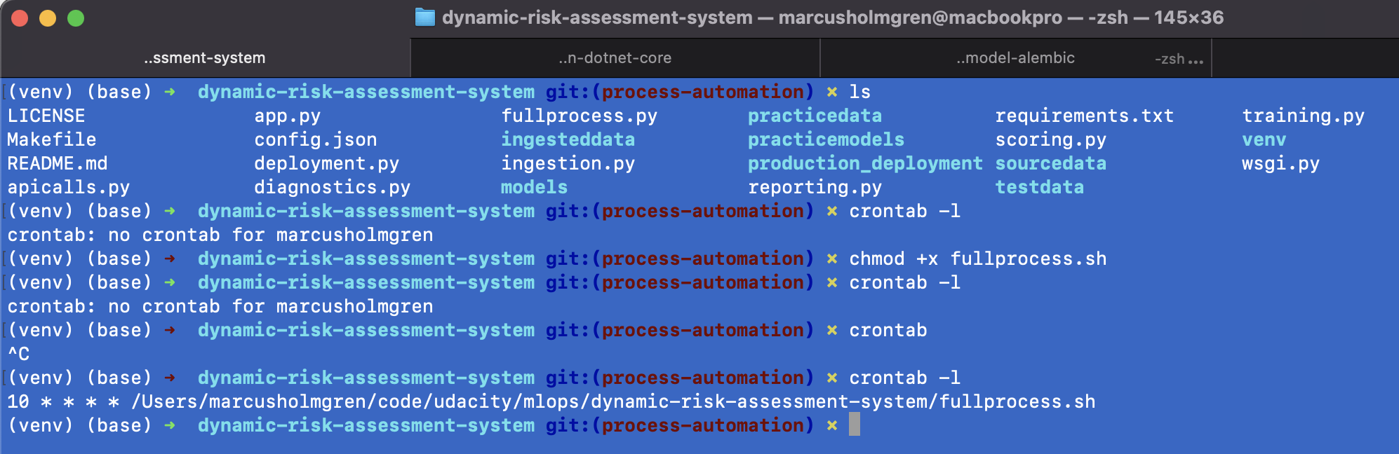 cronjob fullprocess.sh