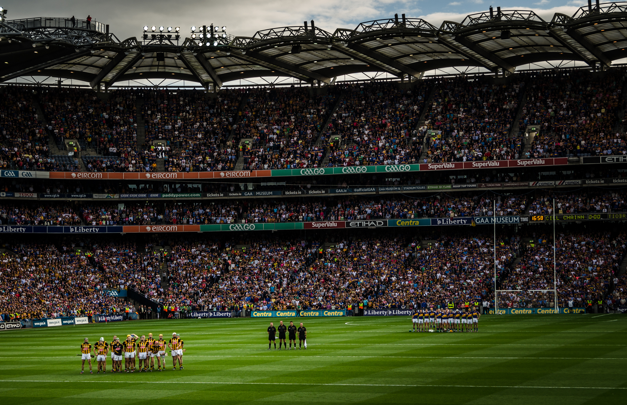 Irish sports stadium packed with passionate fans