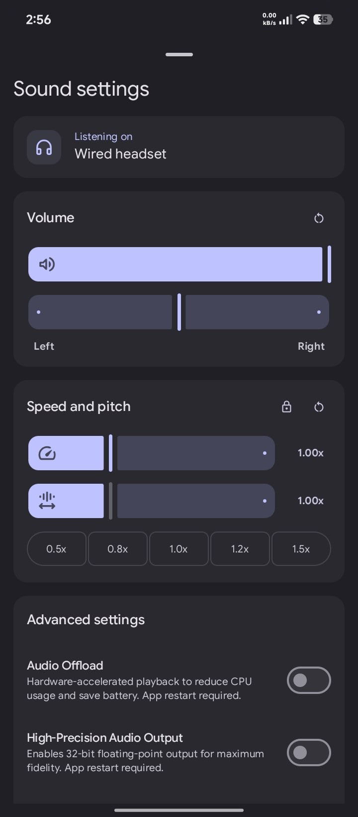 Sound Settings