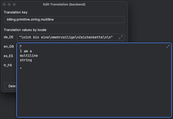 Edit Translation Dialog Edit Translation Dialog