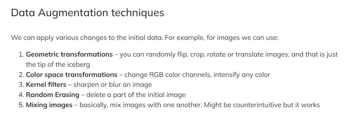 data augmentation methods