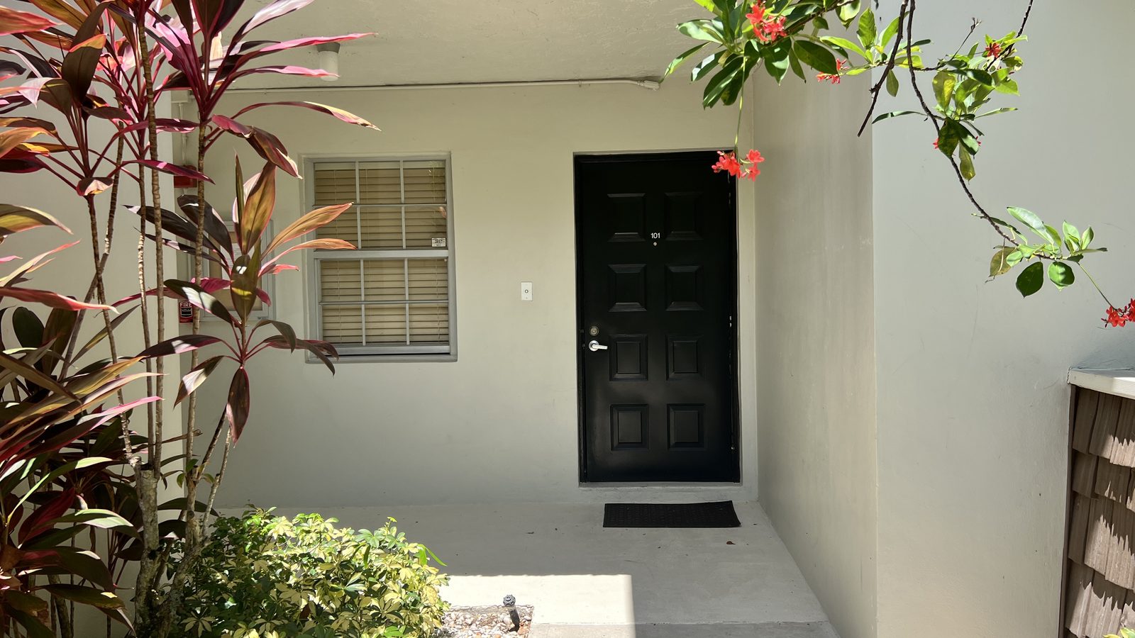 Front entrance, unit 101