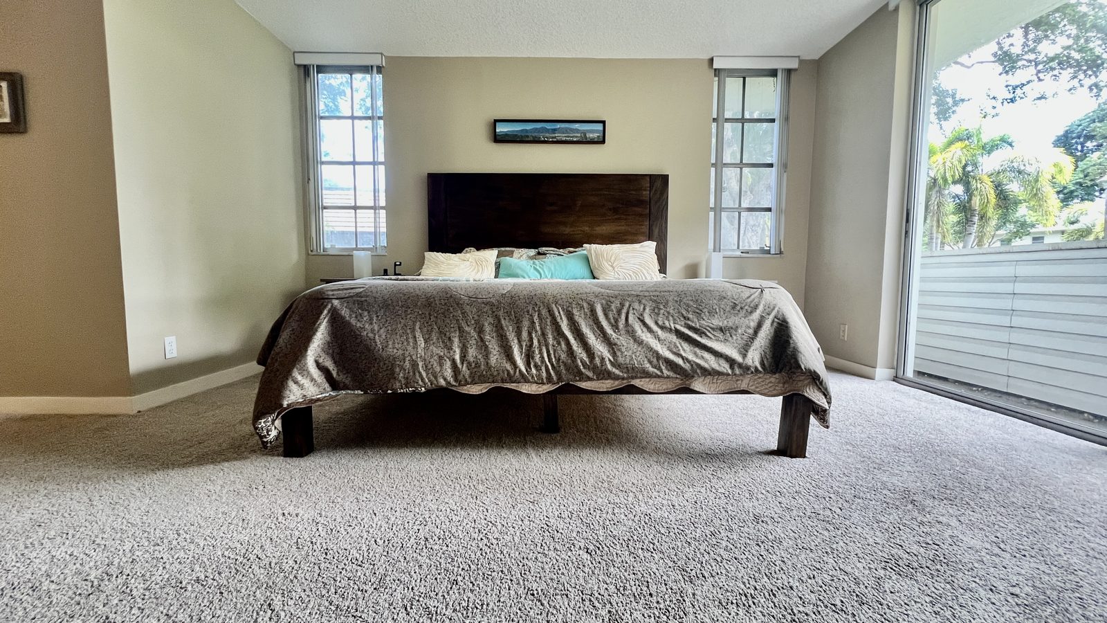 Primary bedroom with king bed