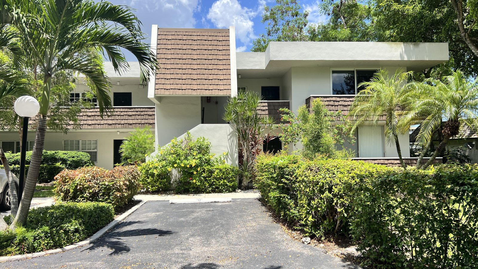 Exterior view of the condo building