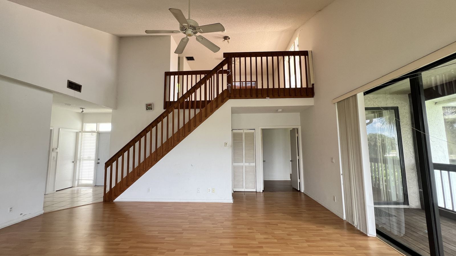 Living room staircase loft