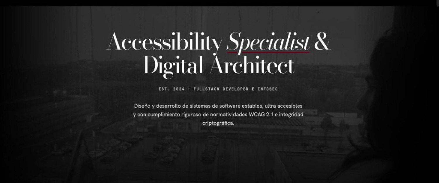 Mariana Marín — Accessibility Specialist & Digital Architect