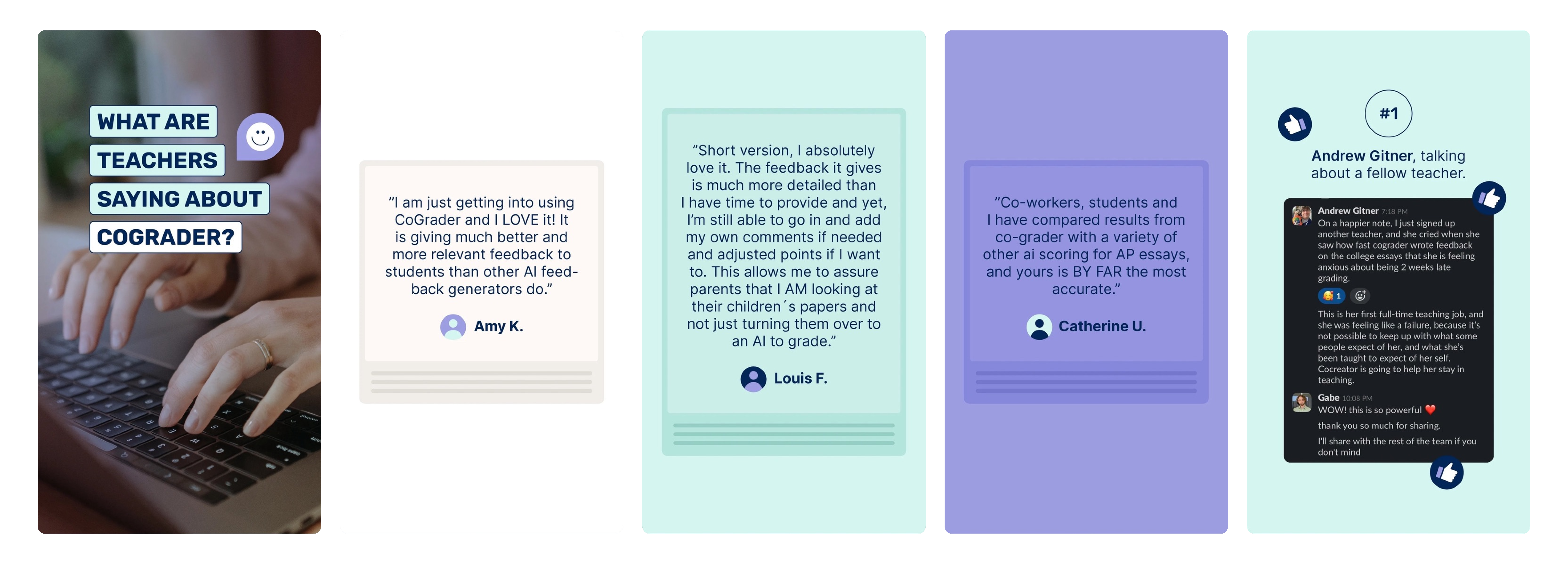 Compiled teacher feedback from validation sessions