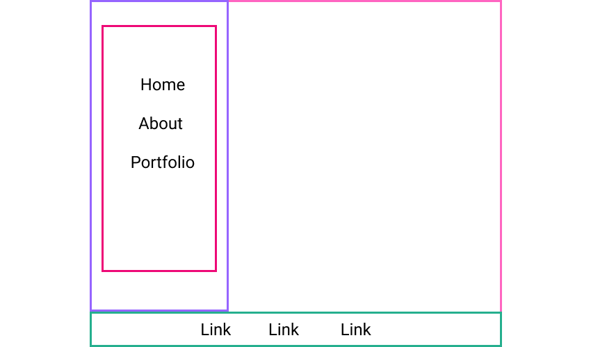 Personal Portfolio Wfireframe Example 1