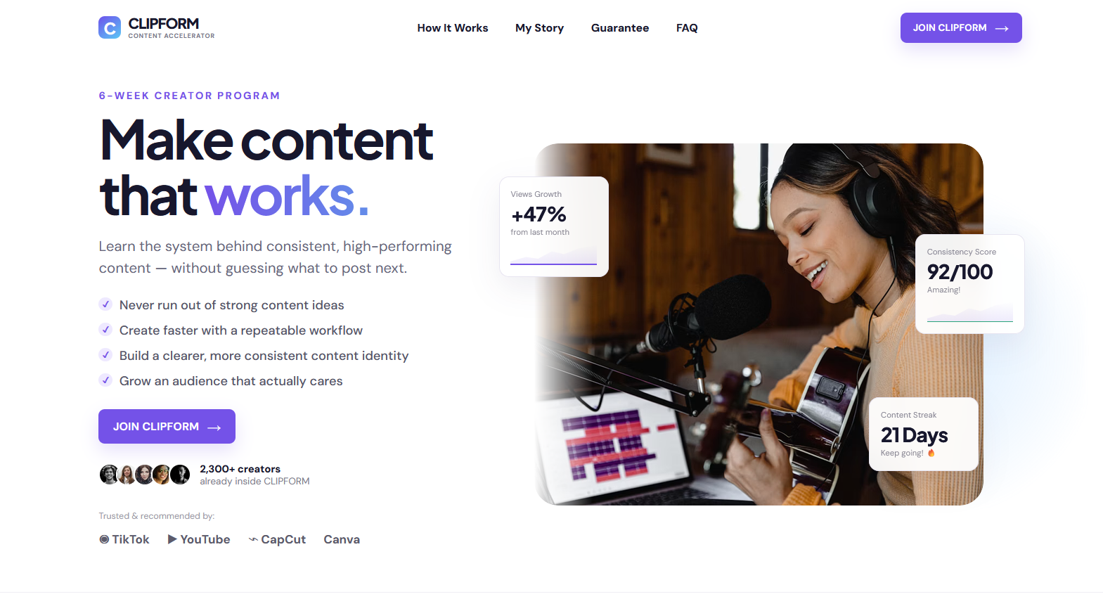 Clipform website preview
