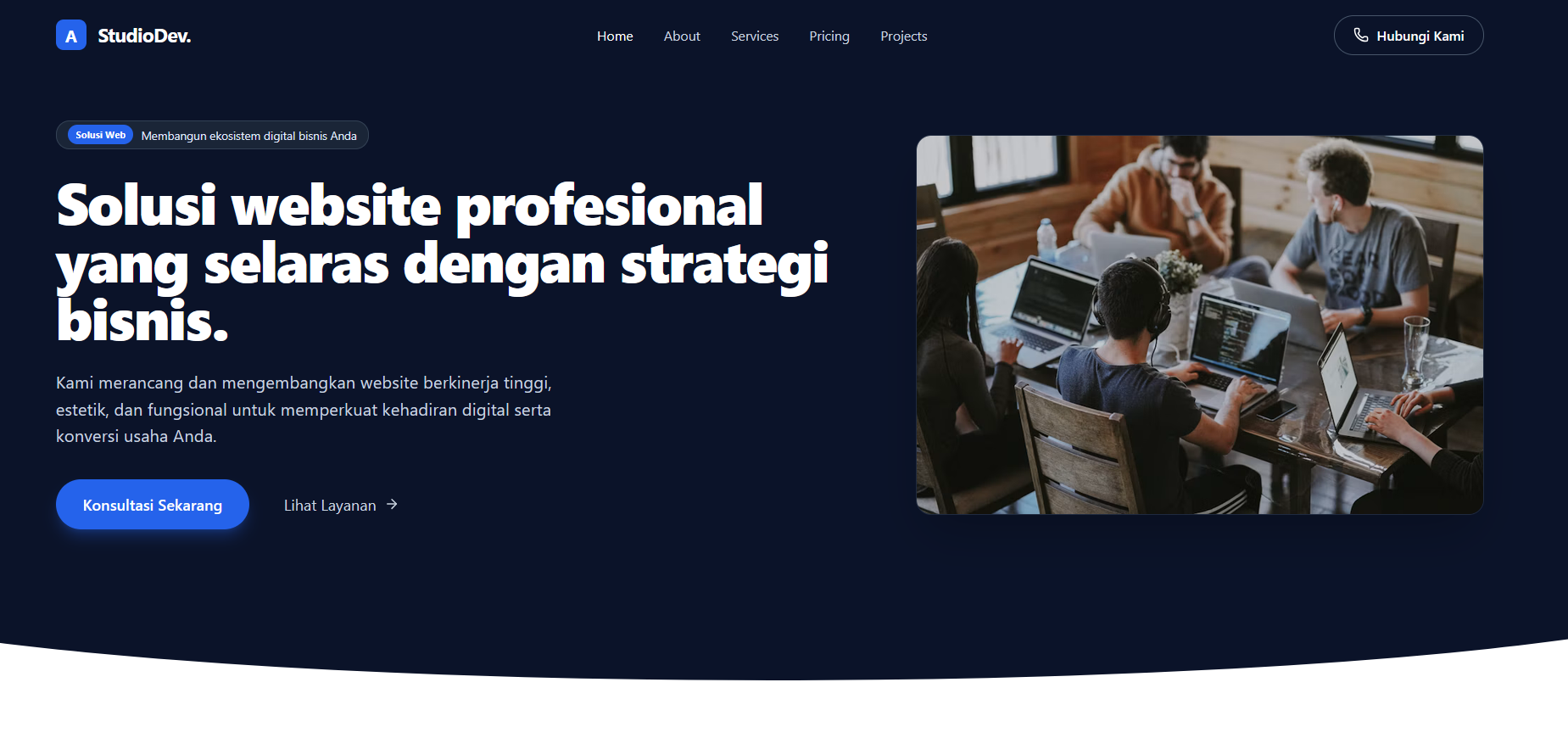 PakaiWebAja website preview