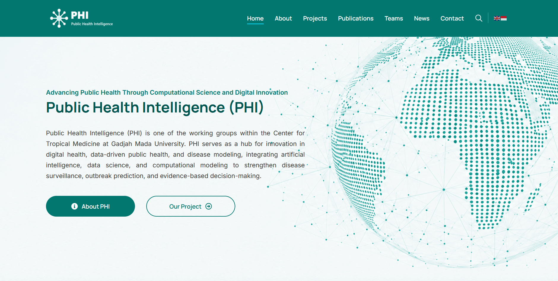PHI Tropmed website preview