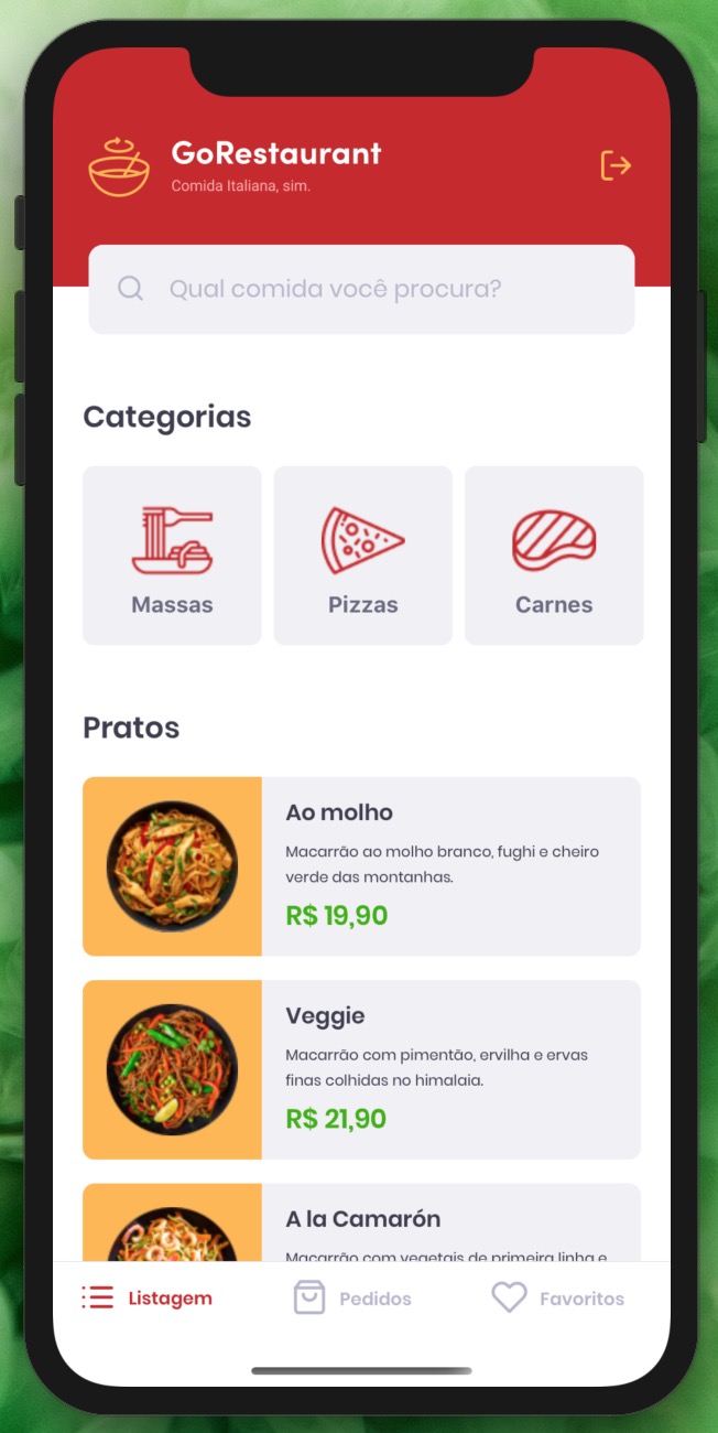 GoRestaurant Mobile Menu