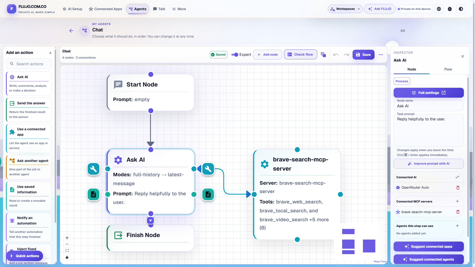 Agent Builder — Expert Visual Mode