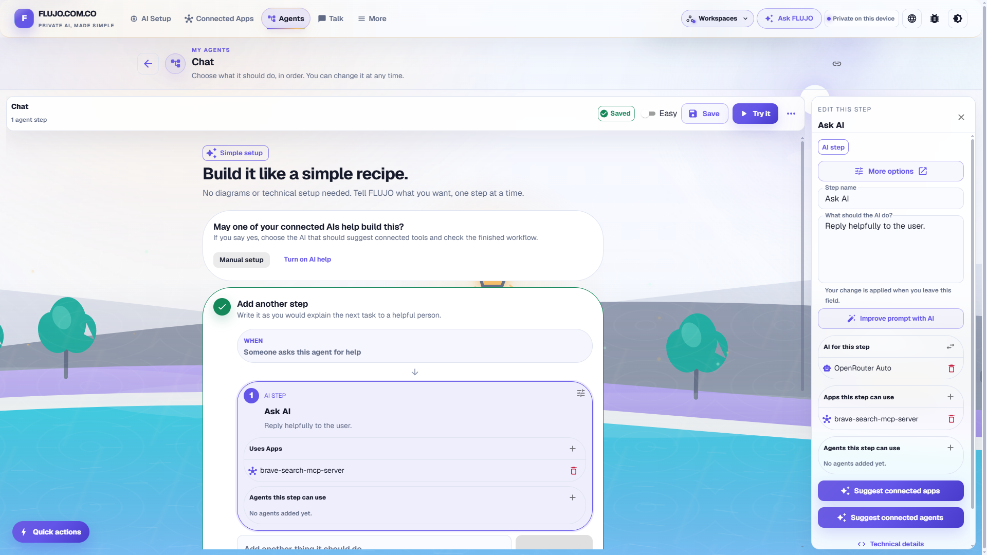 Agent Builder — Simple Setup