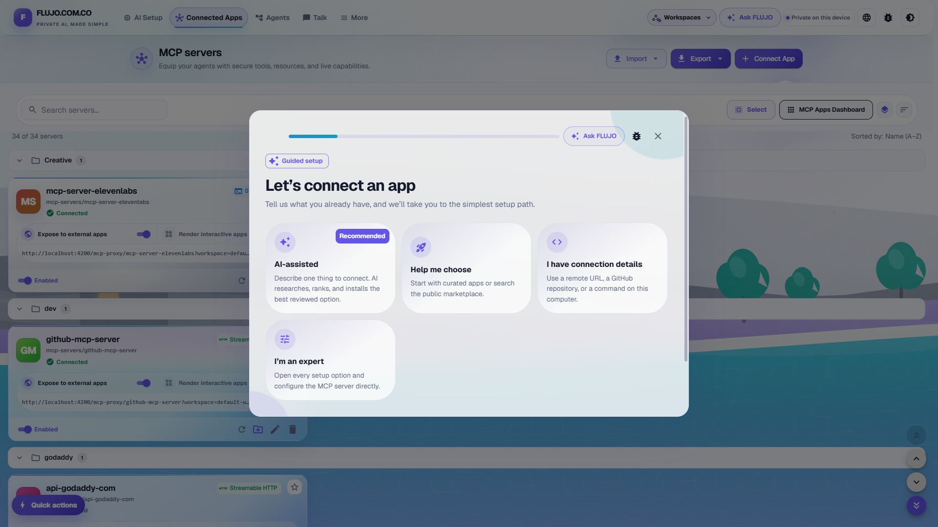Connected Apps — Guided Setup