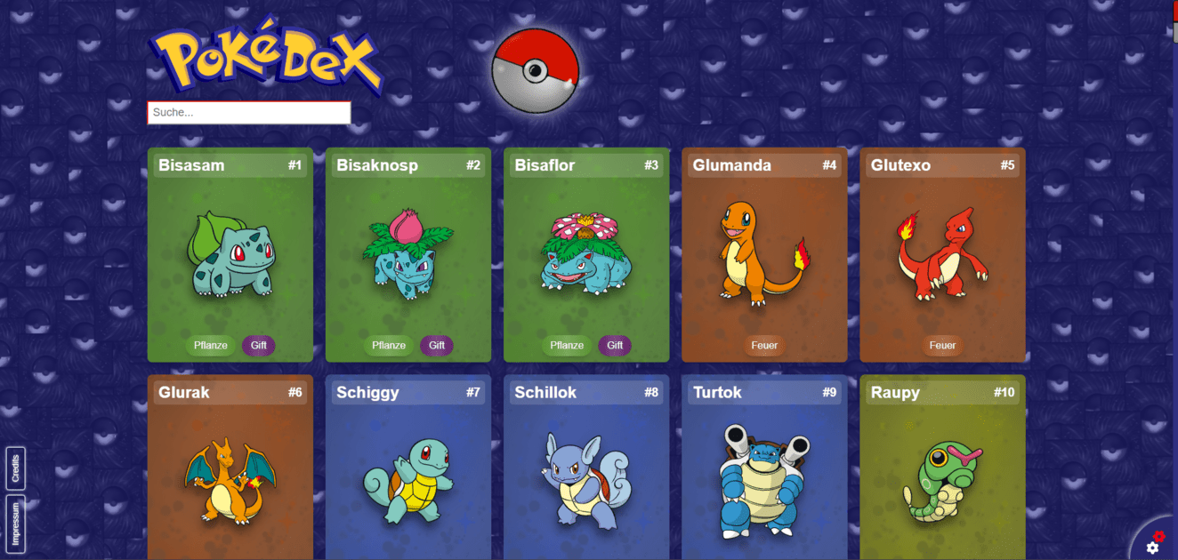 Pokedex Screenshot