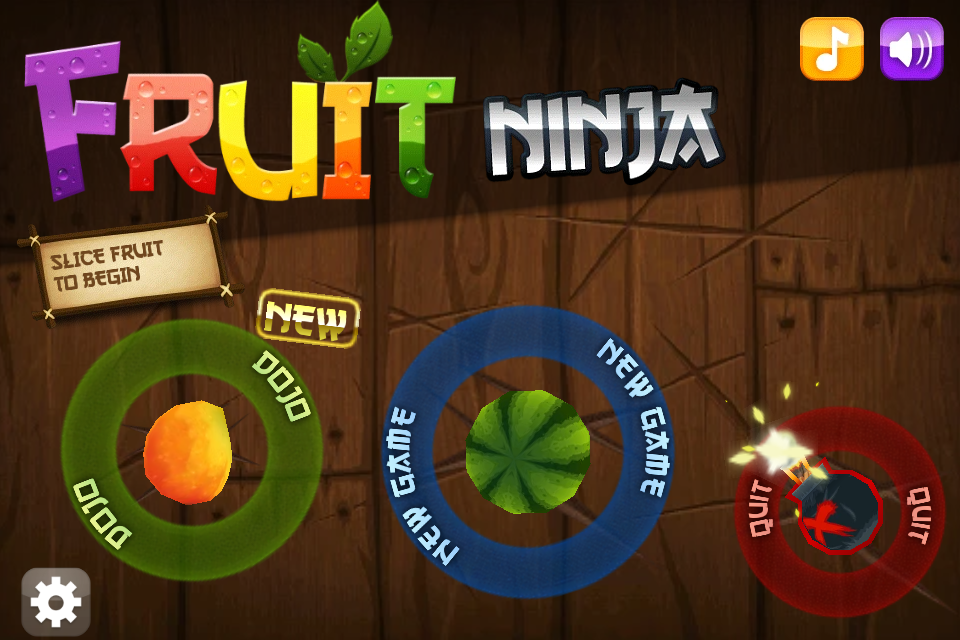 Main menu
