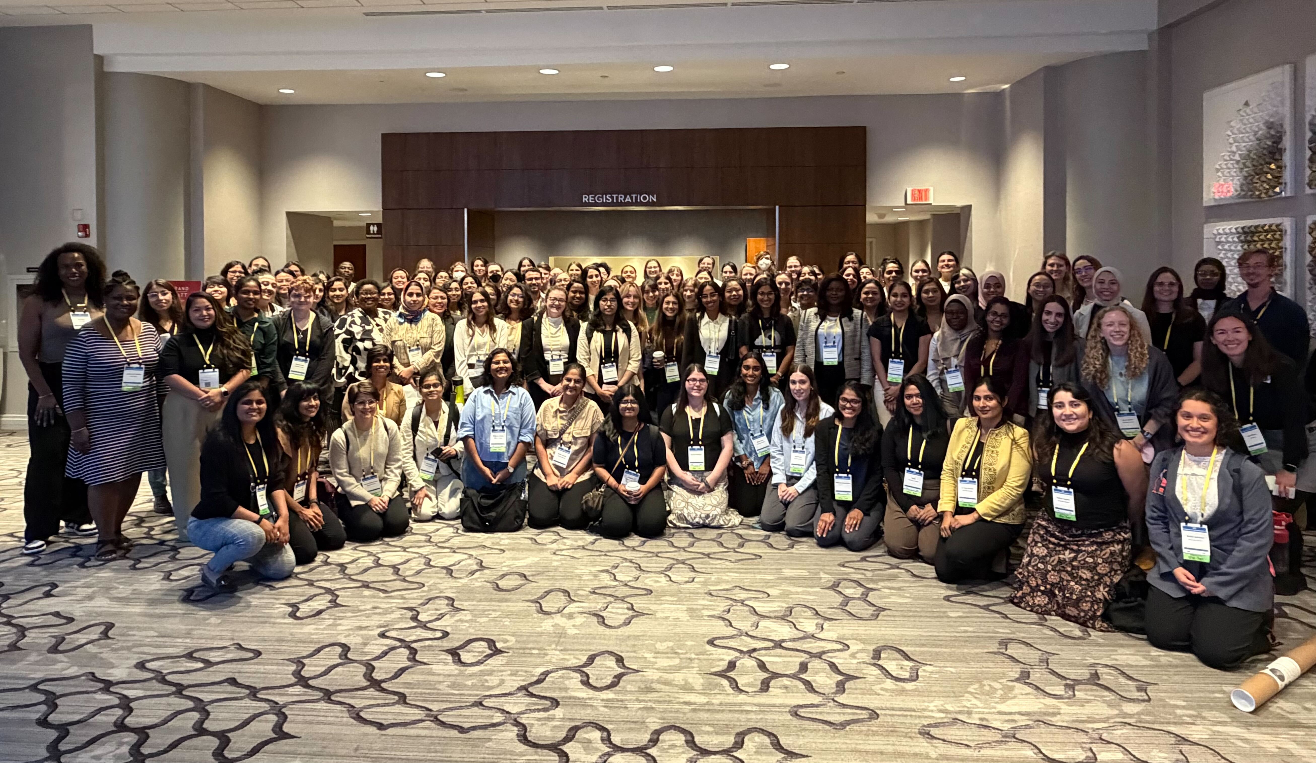 Group photo at the 2025 Conference for Graduate Women and Gender Minorities in Physics