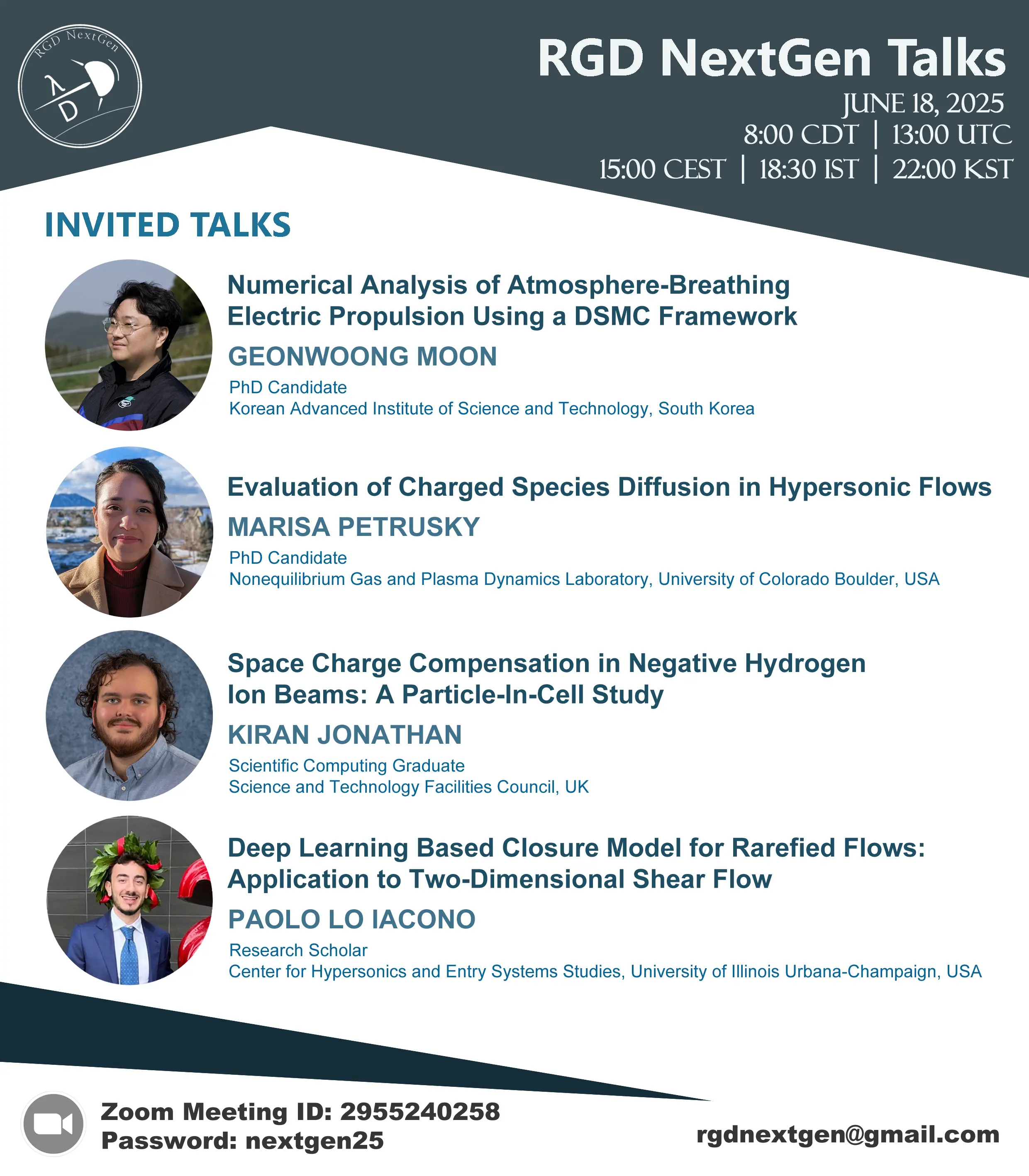 Promotional image for online talks