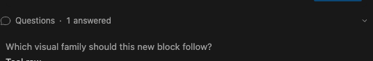Answered question expanded in chat