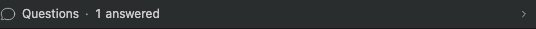 Answered question collapsed in chat