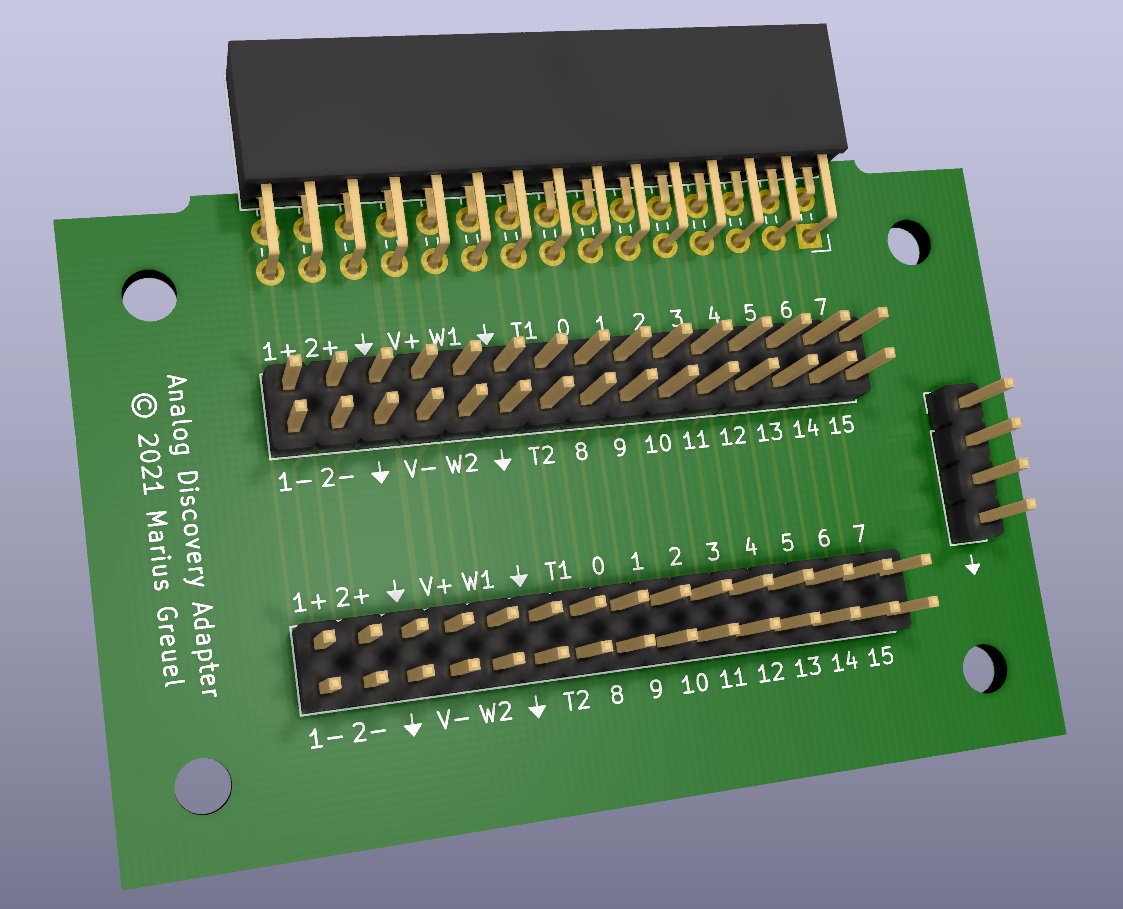 Pin Header Adapter for Analog Discovery