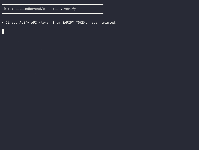 eu-company-verify demo