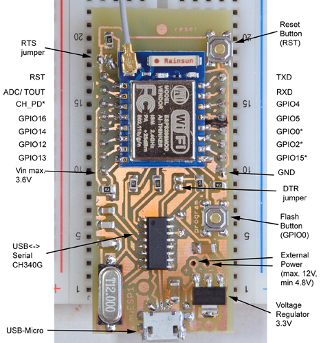 Esp 07s подключение схема подключения