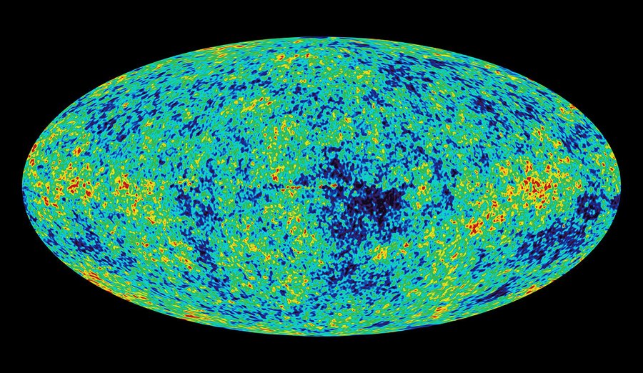 Cosmic microwave background radiation image made by Wilkinson Microwave Anisotropy Probe