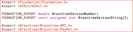 Export braintree framework version