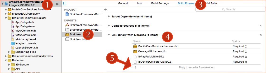Link binary with libraries vs embed frameworks