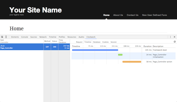 Execution timeline in Chrome Dev Tools