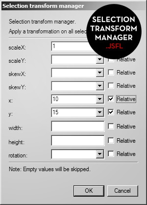 Transform selection manager explanation