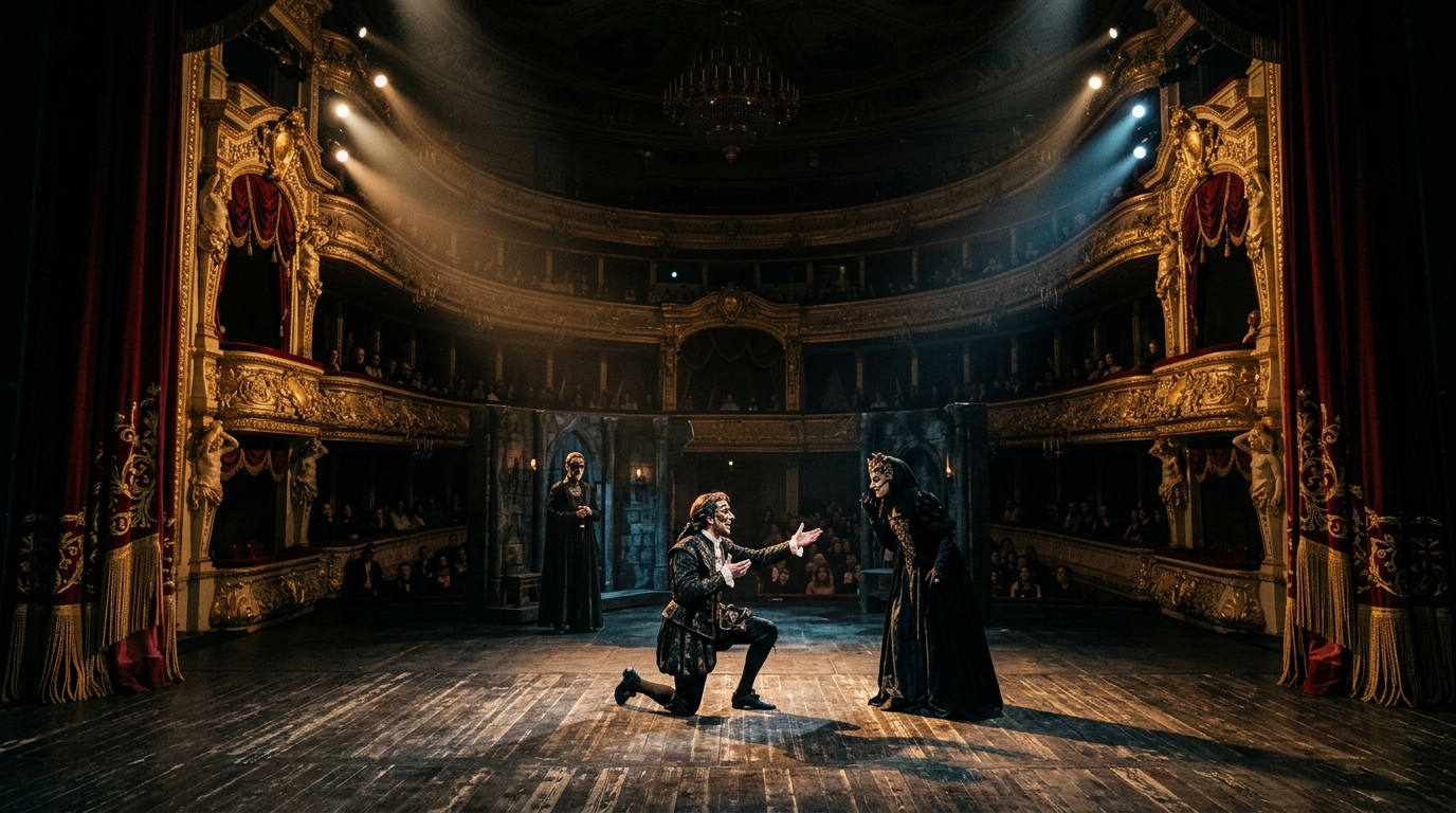 Theater Baroque Opera Stage & Real-Time Dramatic Actor State Engine