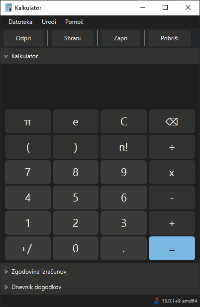 Calculator app screenshot