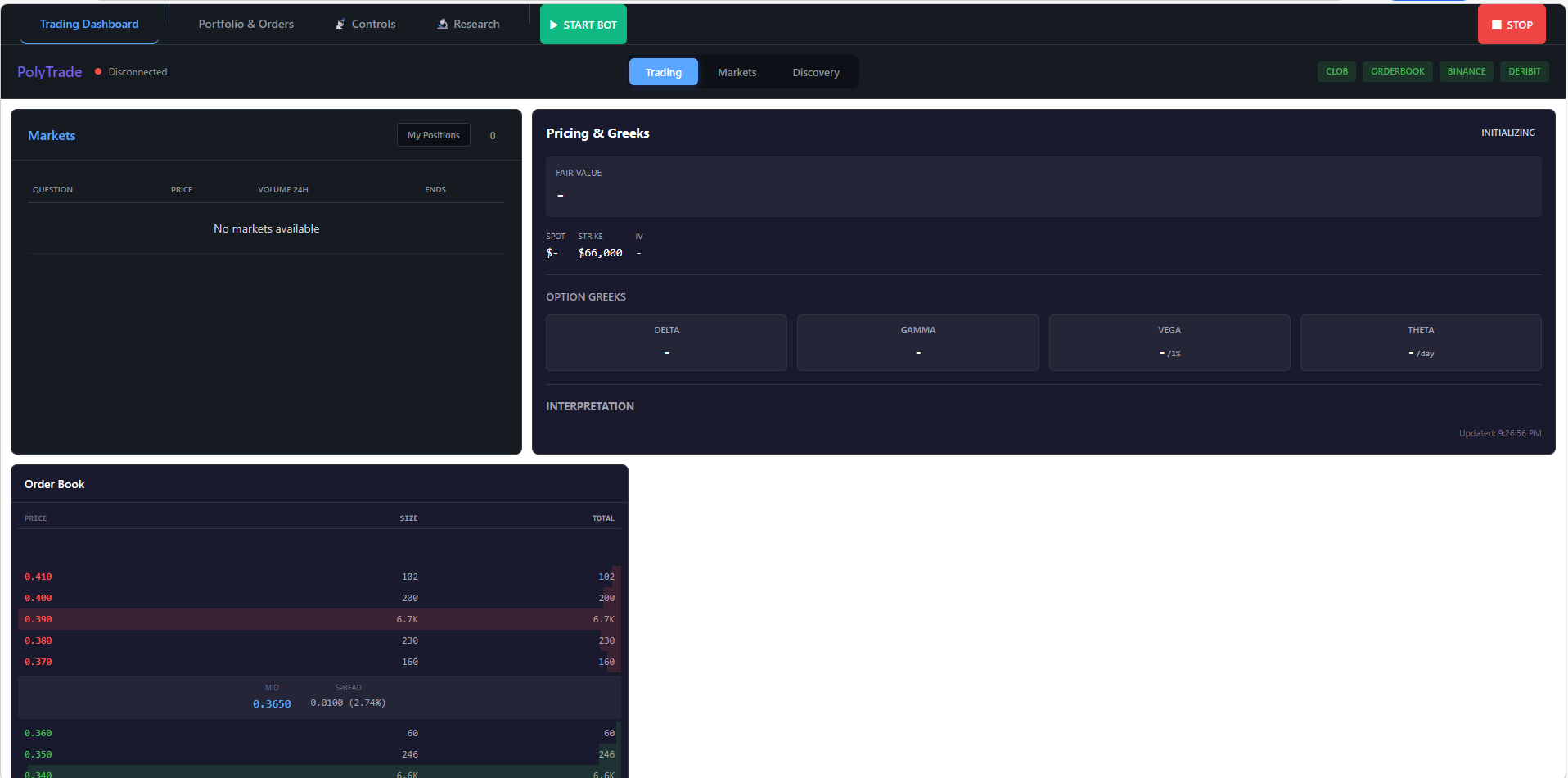 Trading Dashboard