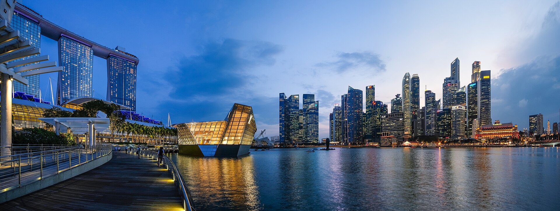 Singapore at dusk