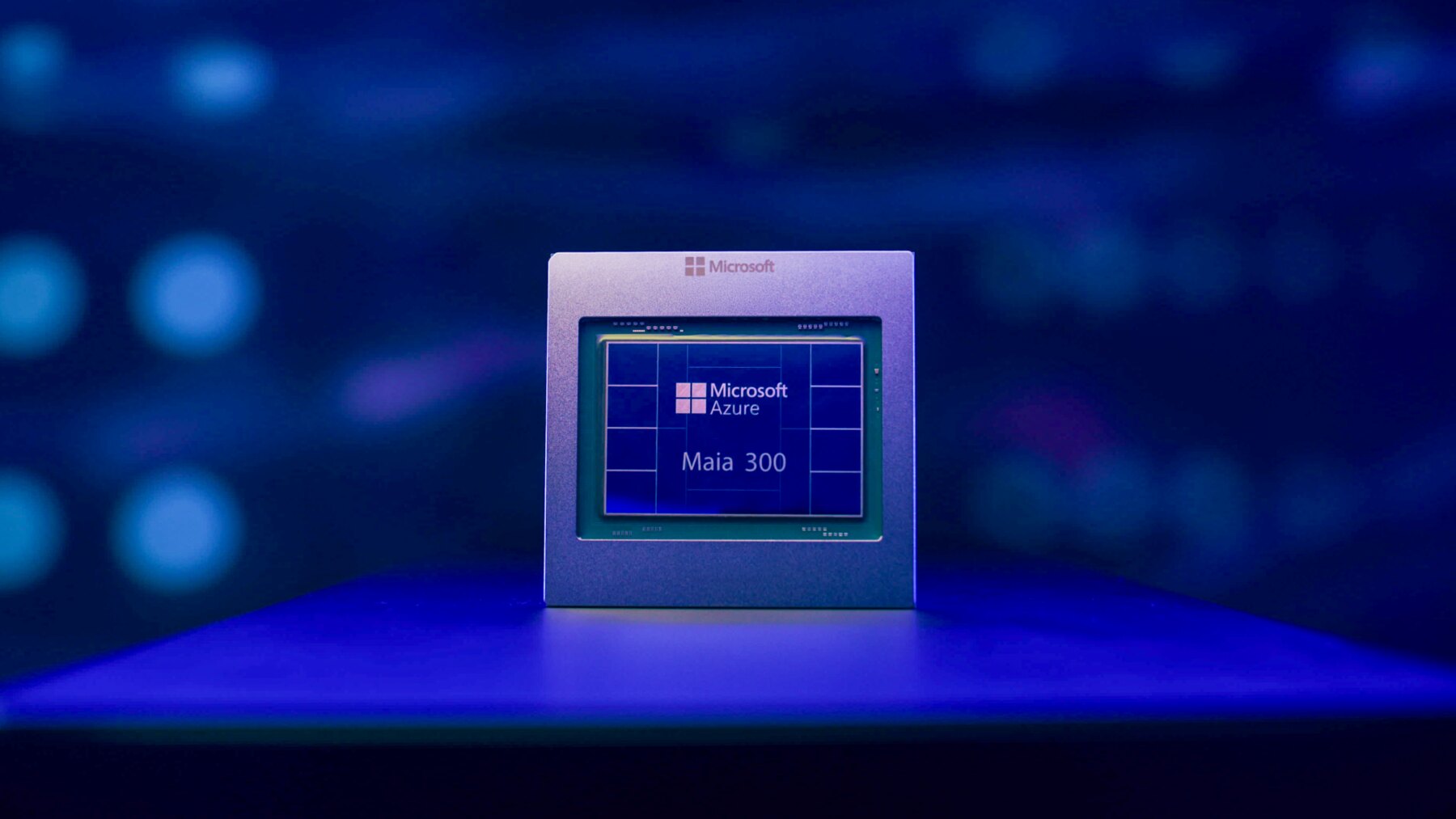 Maia 300, announced on Monday: 288GB of HBM4 per accelerator at 18TB/s inside 950 watts, on TSMC’s N2P. The performance claims are all ratios — 40 per cent more tokens per megawatt than an unnamed GPU system.