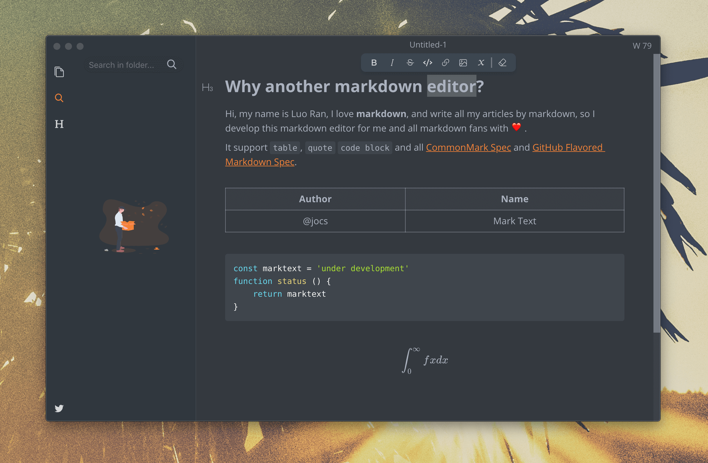 marktext — скриншот 1