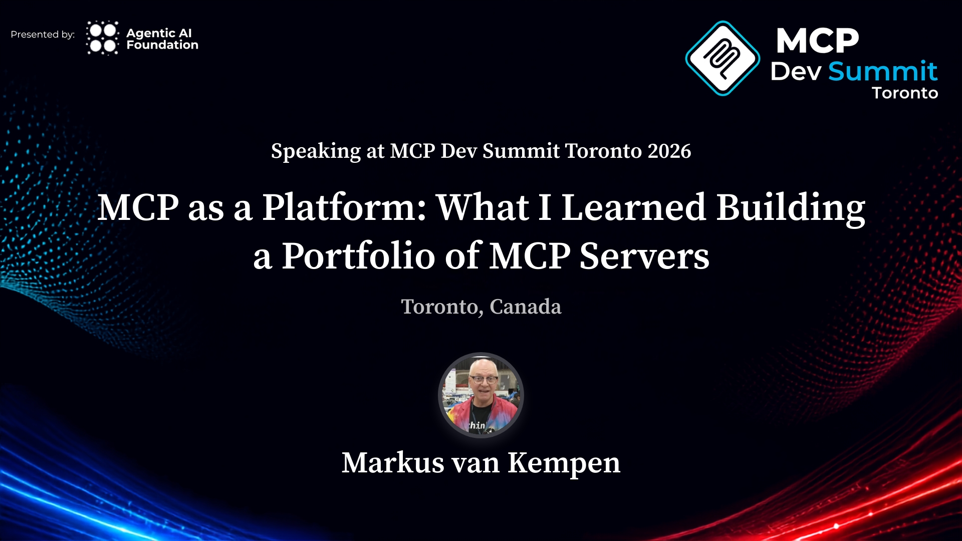 MCP as a Platform — MCP Dev Summit Toronto 2026