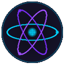 Quantum OpenQASM Assistant — atomic icon with cyan nucleus and purple orbits