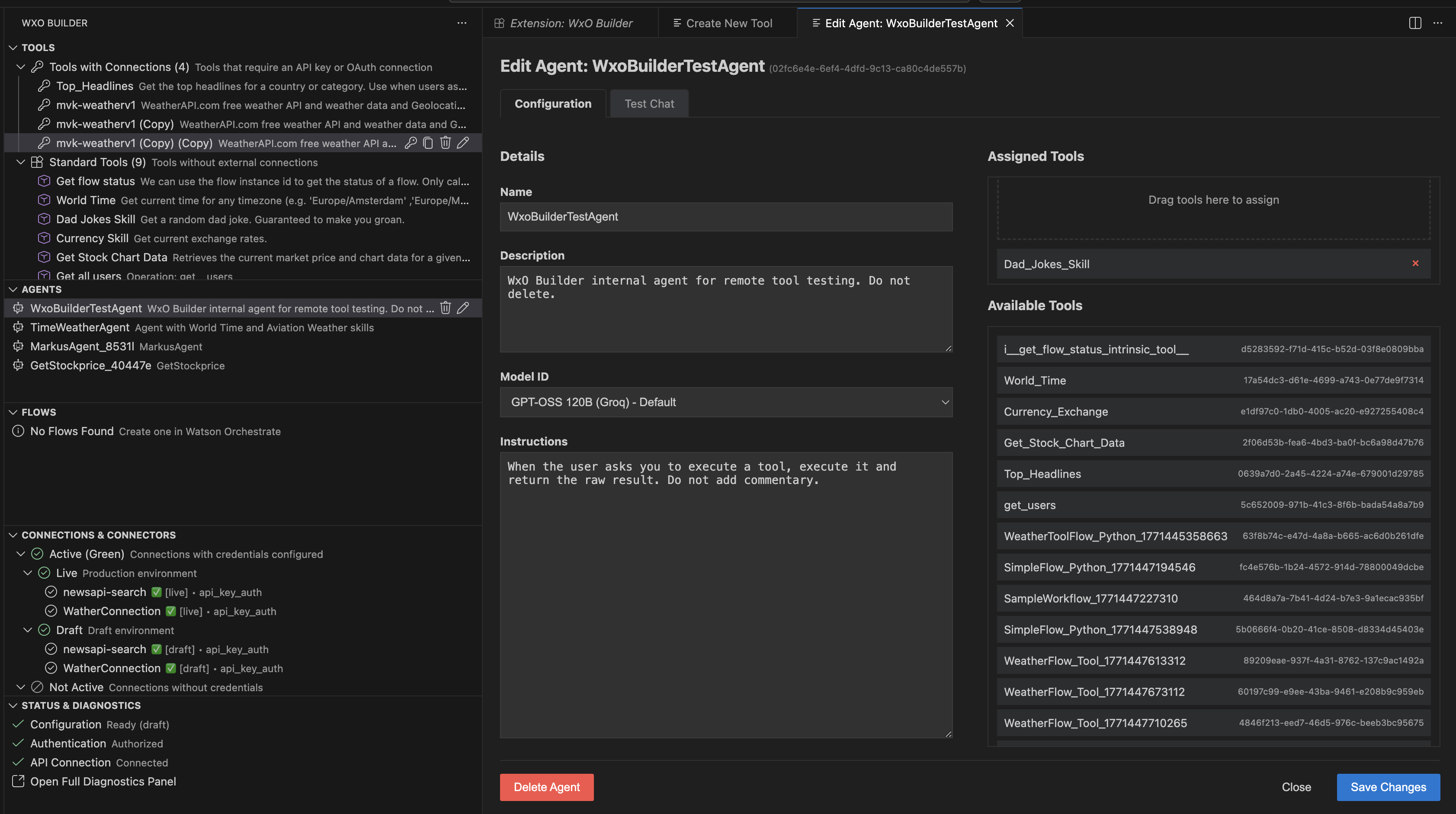 Drag And Drop Tools Onto Agents