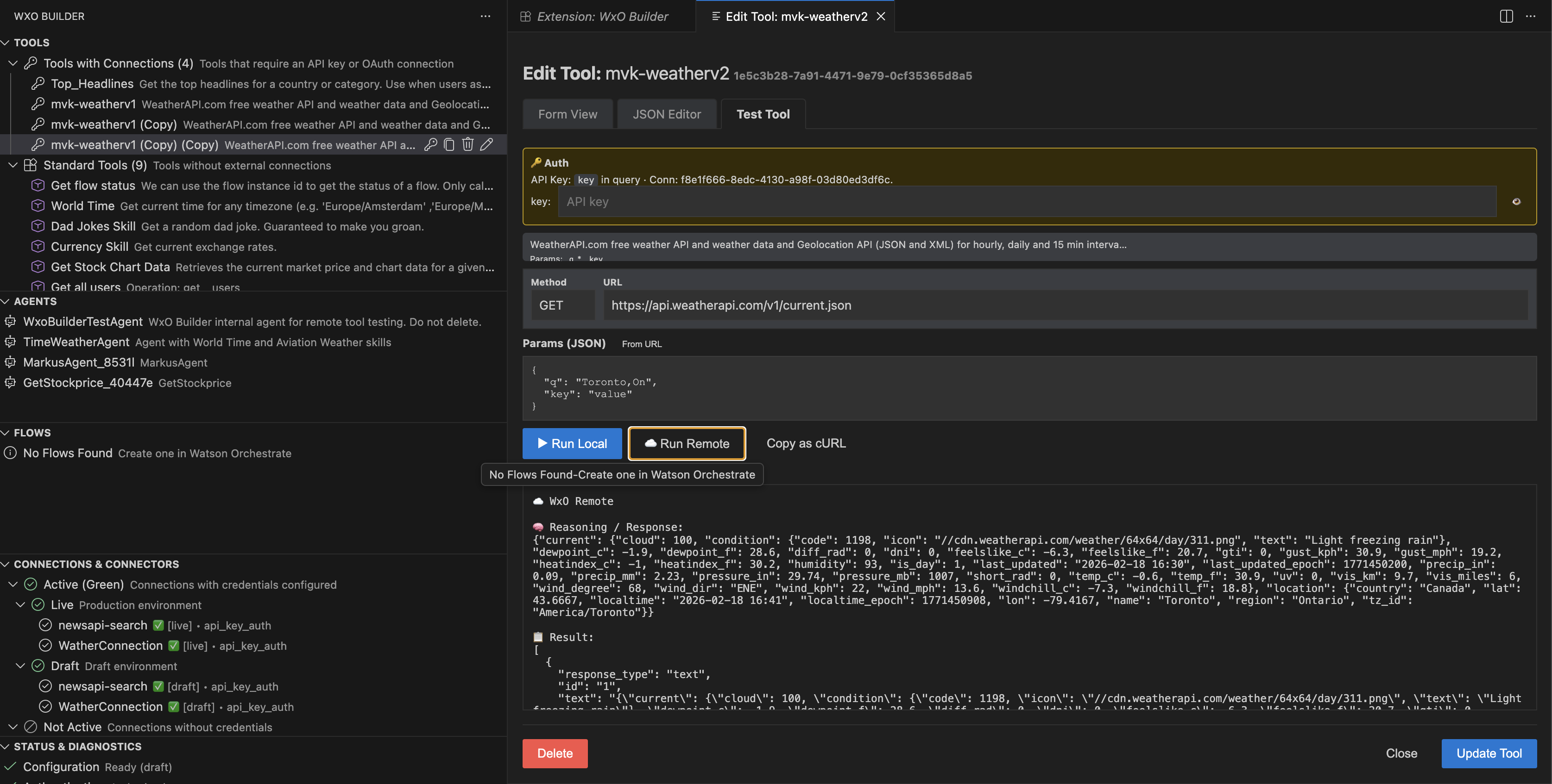 Tool Local And Remote Testing