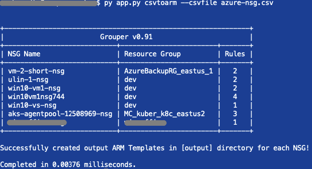 Convert CSV File to ARM Template