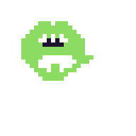 idle space alien, drawn by Haiku 4.5