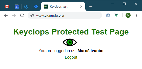 Keyclops Test App