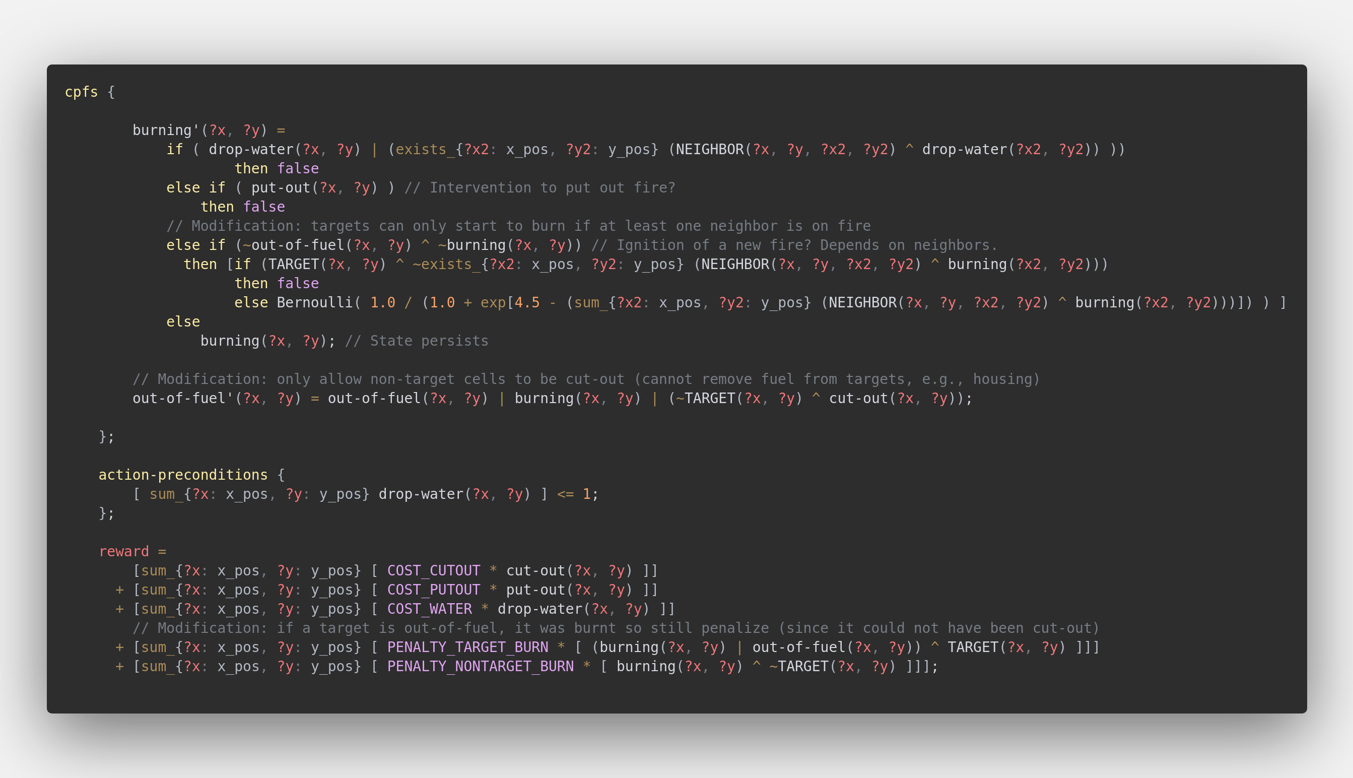 Syntax highlighting screenshot