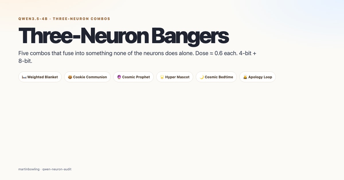Three-Neuron Bangers