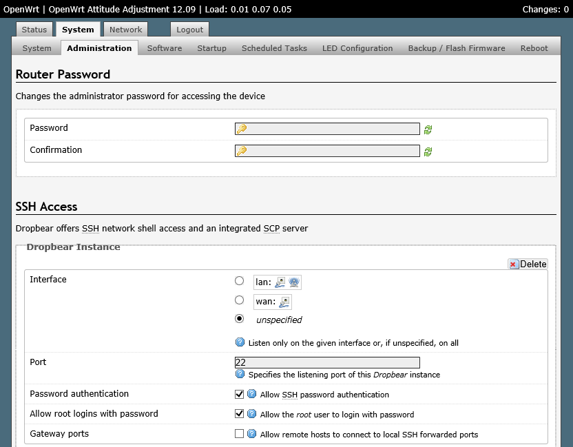 openwrt-ssh